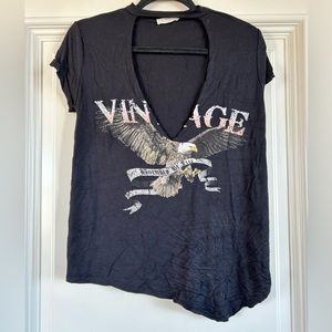 Mind Code Vintage V-Neck T-Shirt